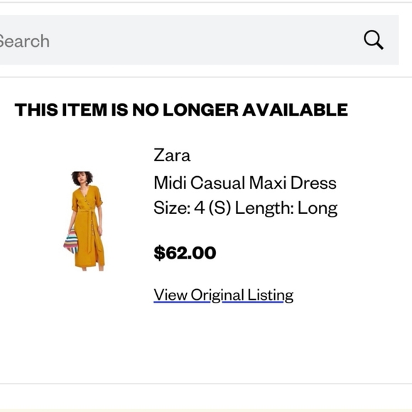 NWOT Zara Button down dress - Picture 3 of 6